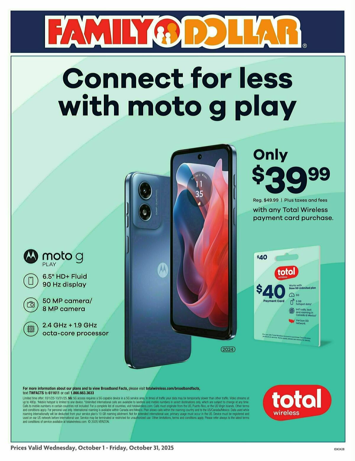 Family Dollar Phone Ad Weekly Ad from October 1