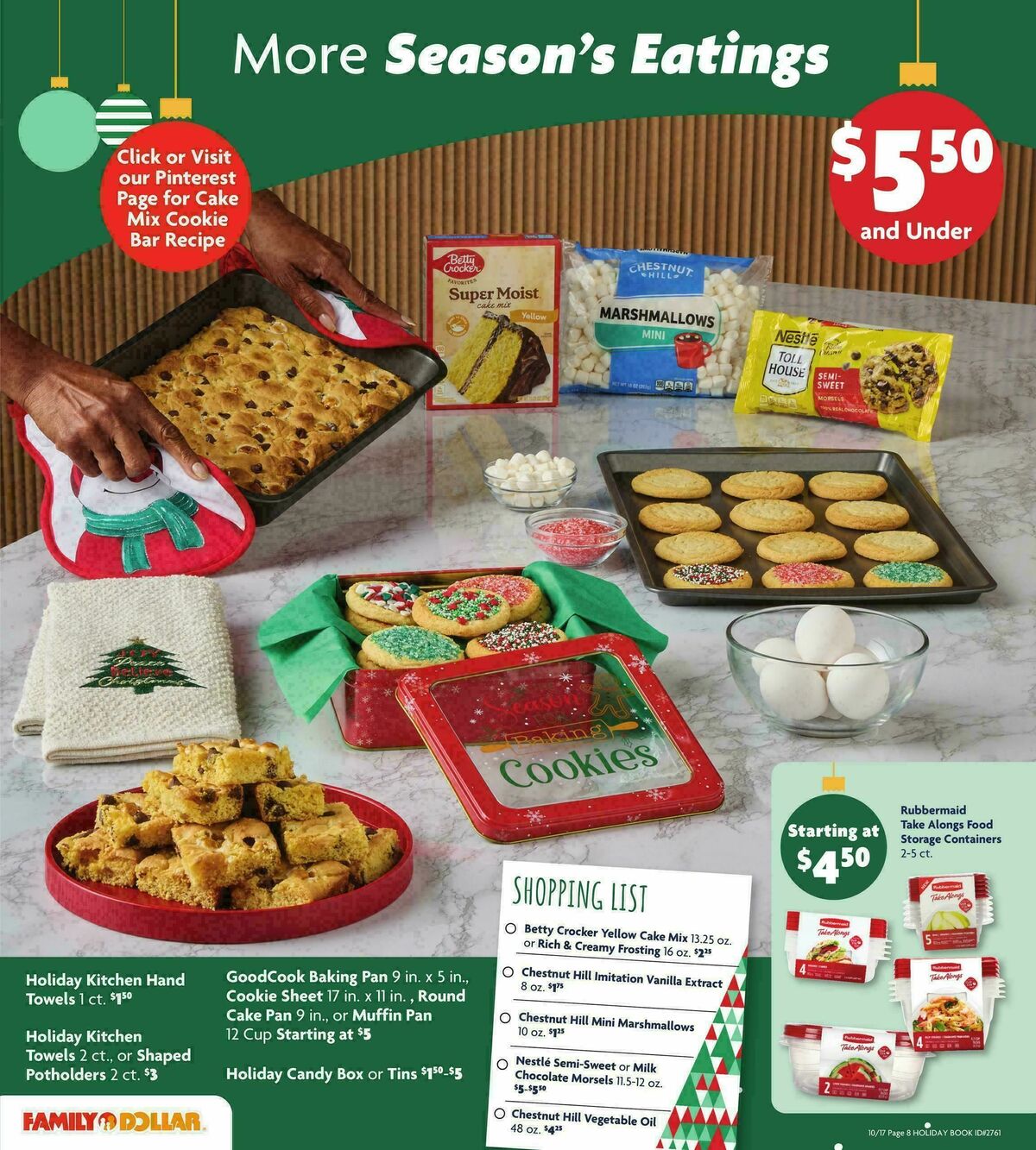Family Dollar Holiday Book Weekly Ad from October 17
