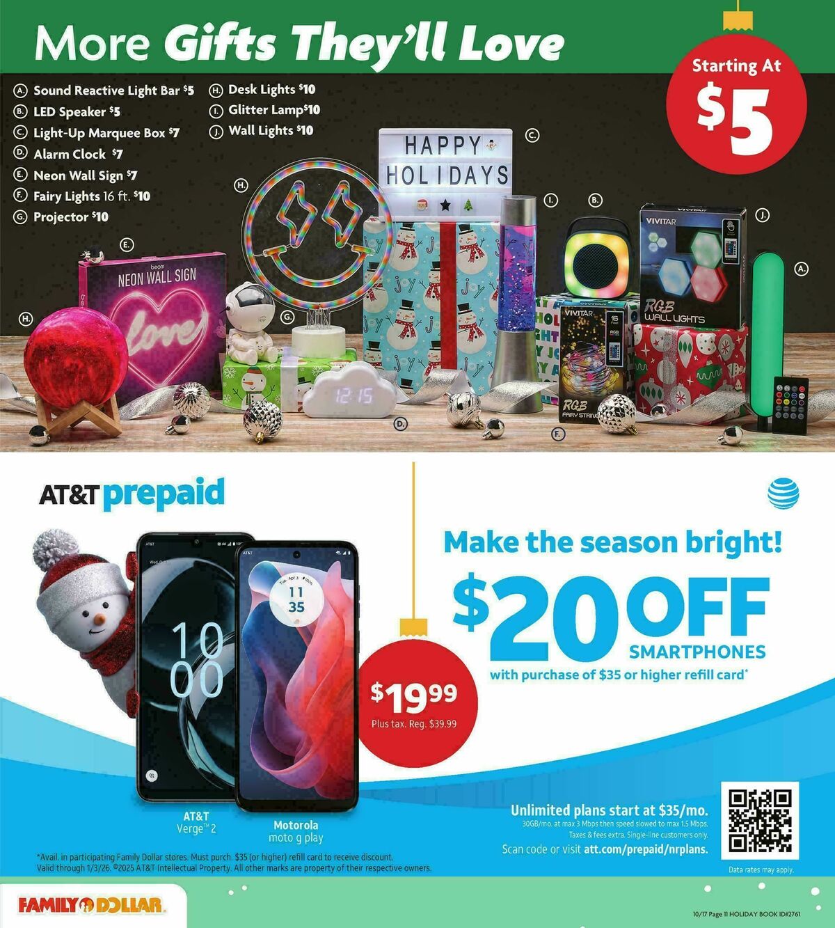 Family Dollar Holiday Book Weekly Ad from October 17