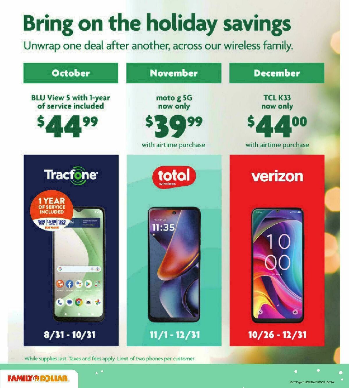 Family Dollar Holiday Book Weekly Ad from October 17