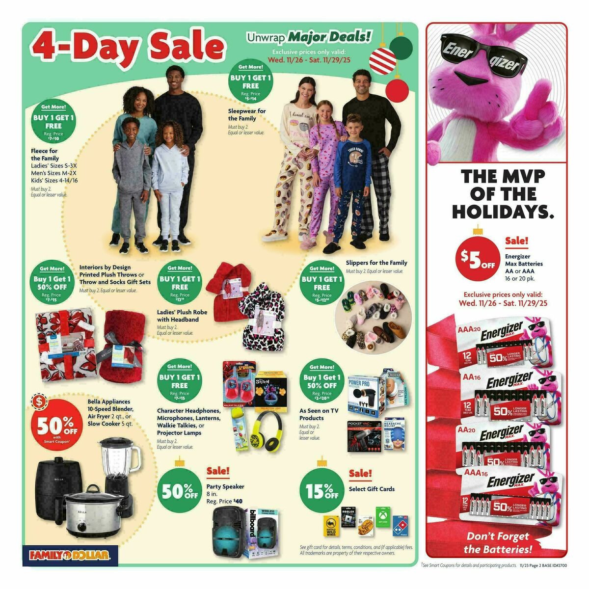 Family Dollar Weekly Ad from November 23