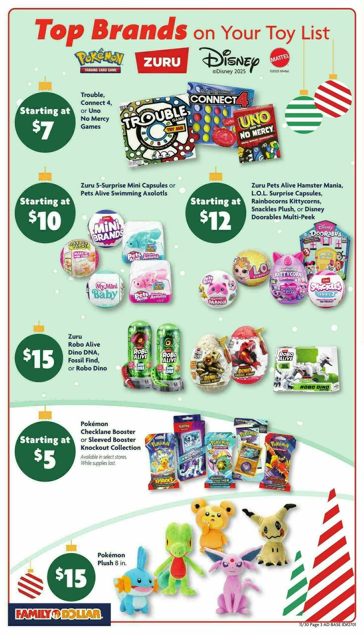 Family Dollar Weekly Ad from November 30