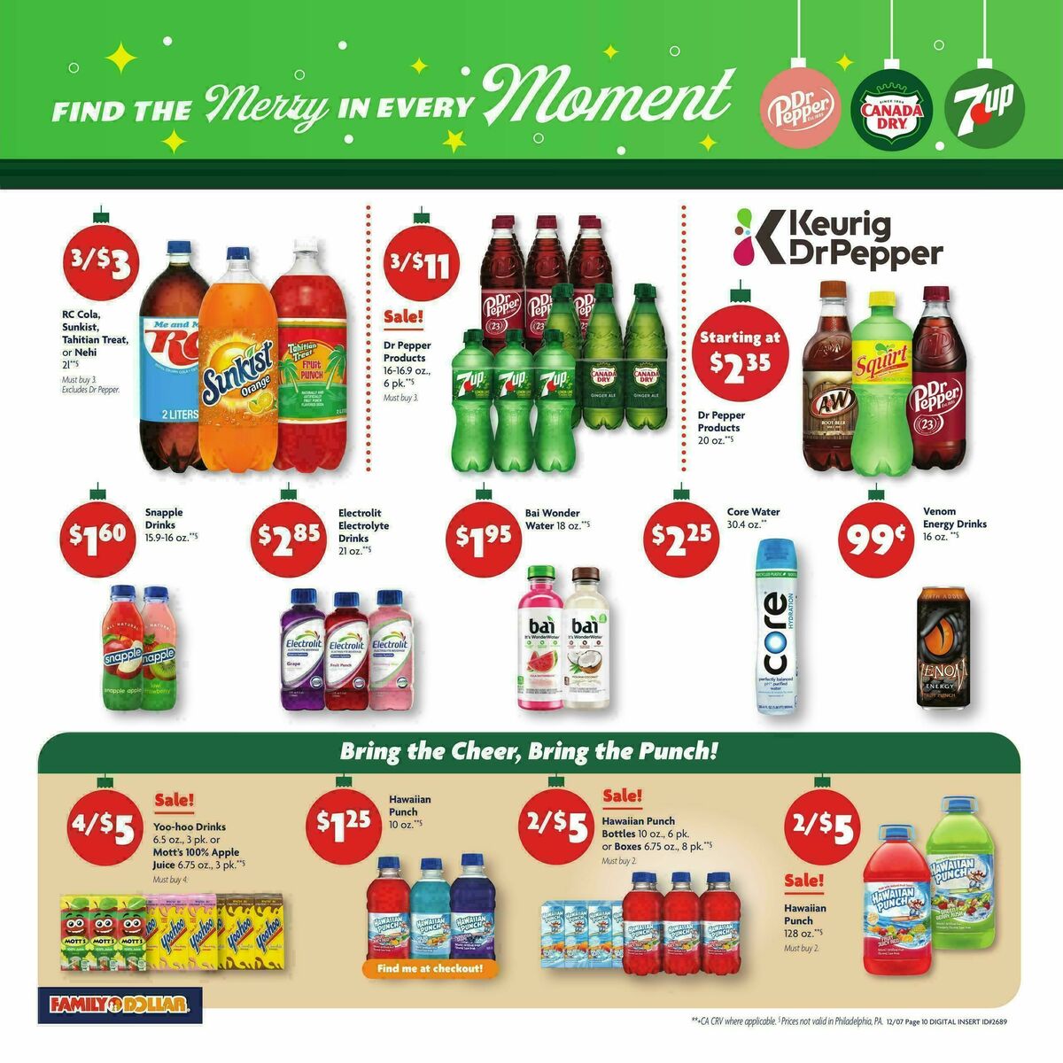 Family Dollar Weekly Ad from December 7