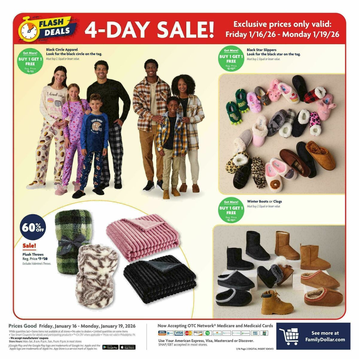 Family Dollar 4 Day Sale Weekly Ad from January 16