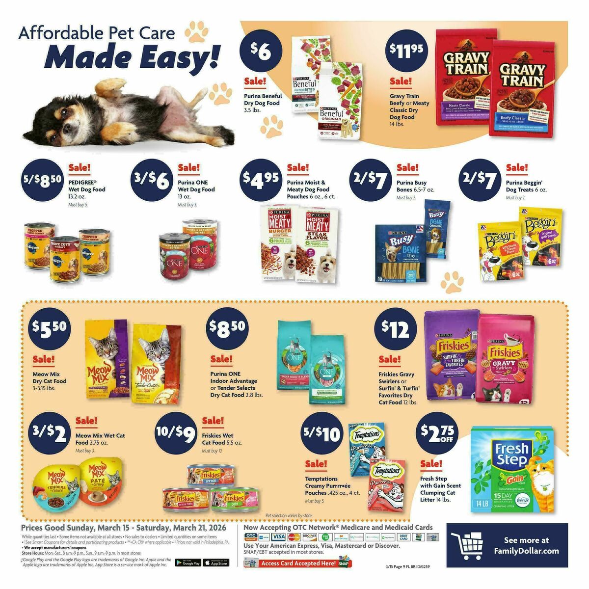 Family Dollar Weekly Ad from March 15