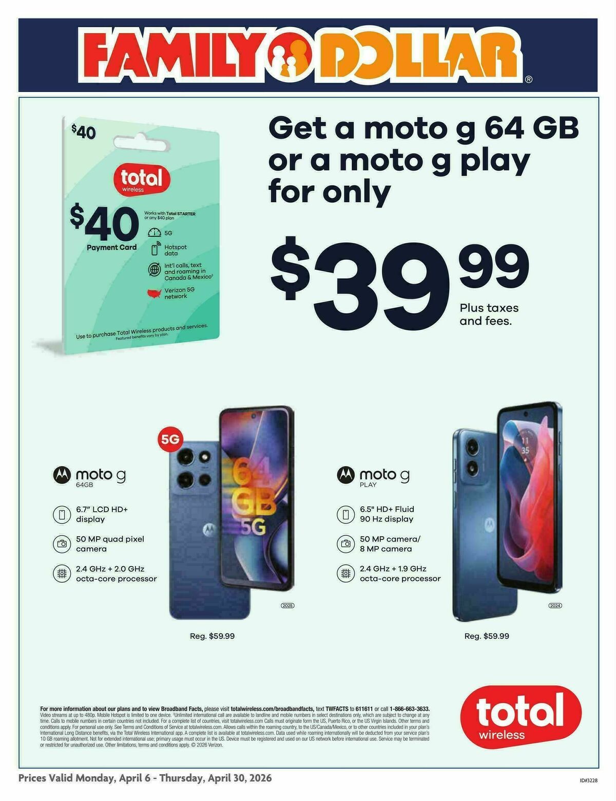 Family Dollar Phone Ad Weekly Ad from April 6