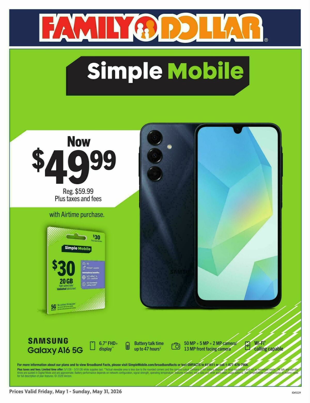 Family Dollar Phone Ad Weekly Ad from May 1