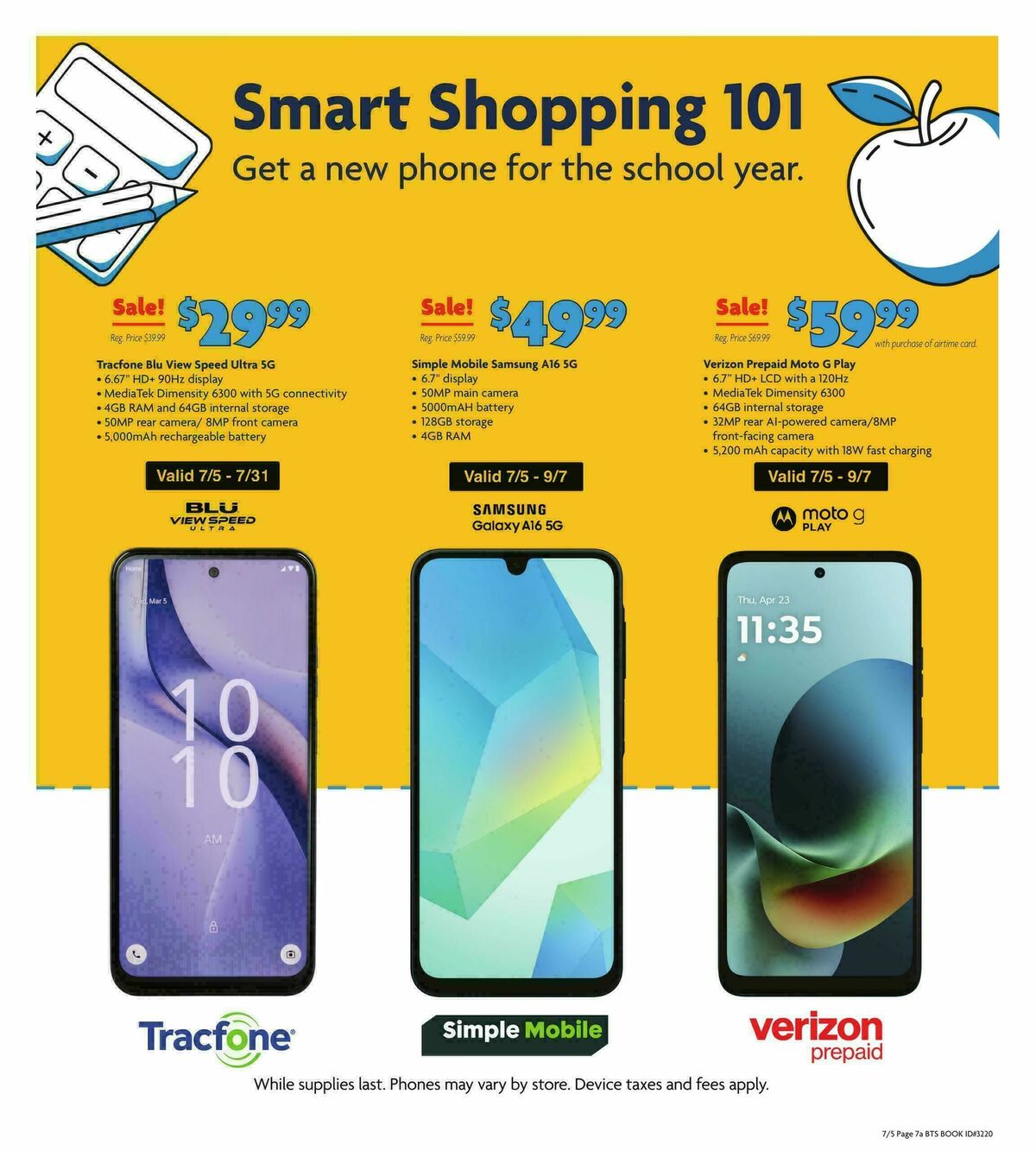 Family Dollar Back to School Book Weekly Ad from July 5