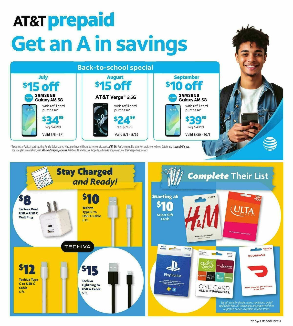 Family Dollar Back to School Book Weekly Ad from July 5
