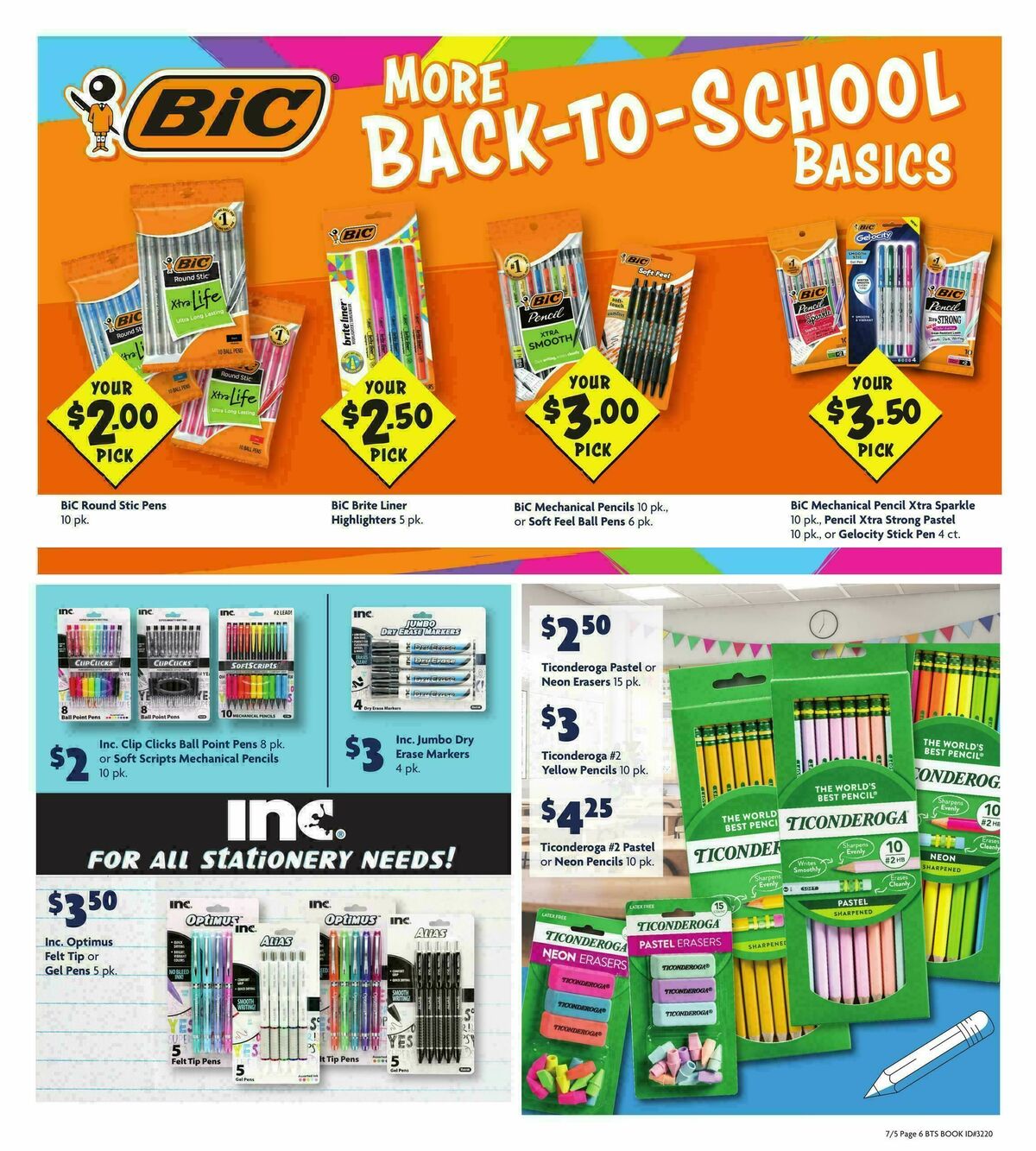 Family Dollar Back to School Book Weekly Ad from July 5