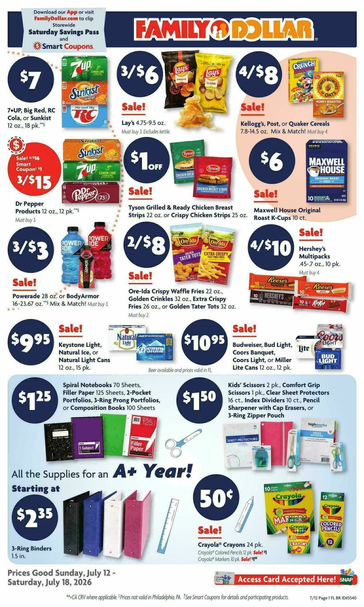 Family Dollar Weekly Ad from July 12