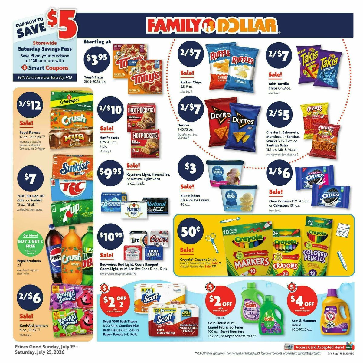 Family Dollar Weekly Ad from July 19