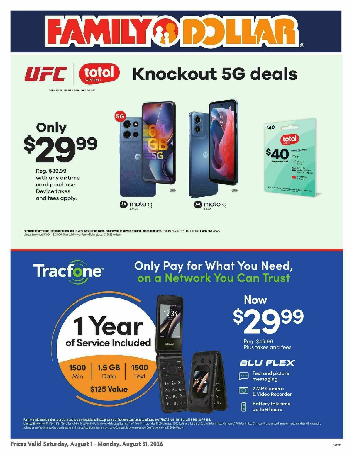 Family Dollar Phone Ad Weekly Ad from August 1