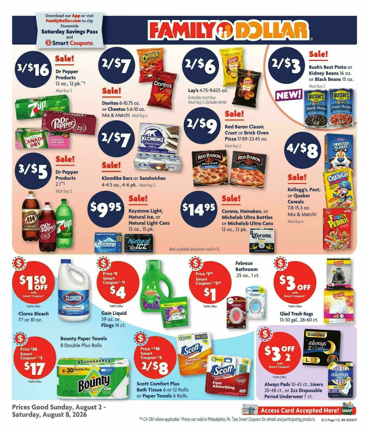 Family Dollar Weekly Ad from August 2
