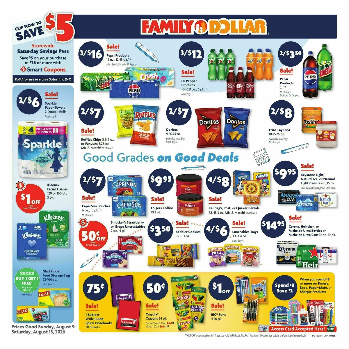 Family Dollar Weekly Ad from August 9