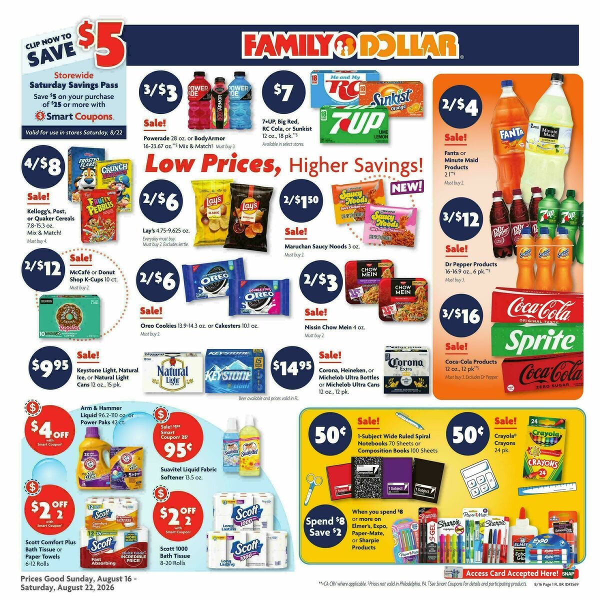 Family Dollar Weekly Ad from August 16