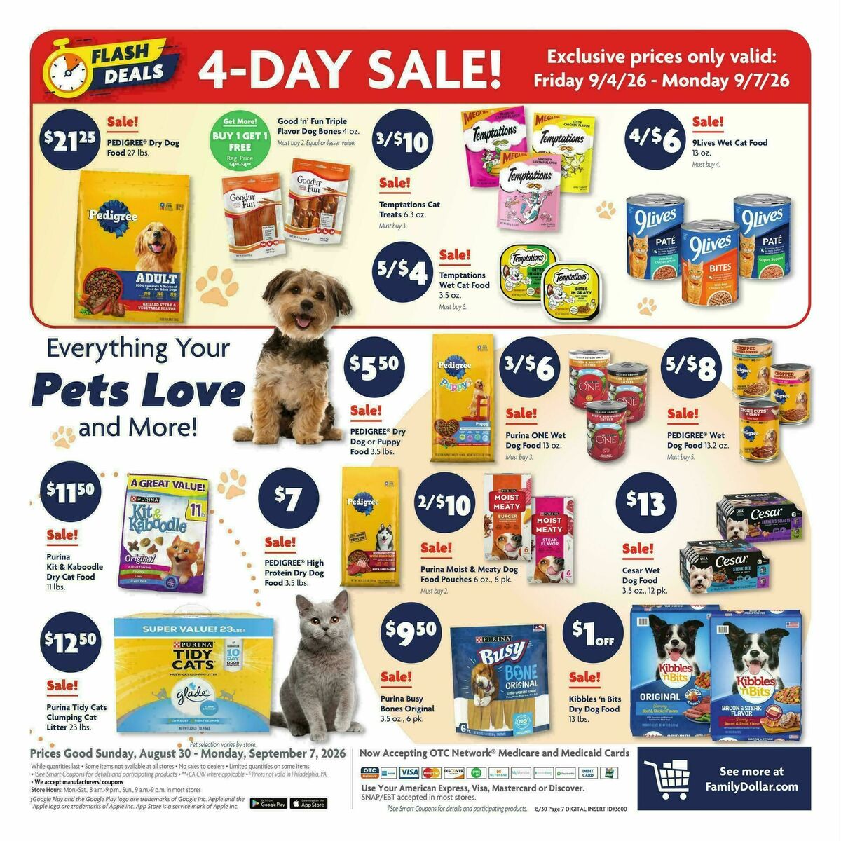 Family Dollar Weekly Ad from August 30
