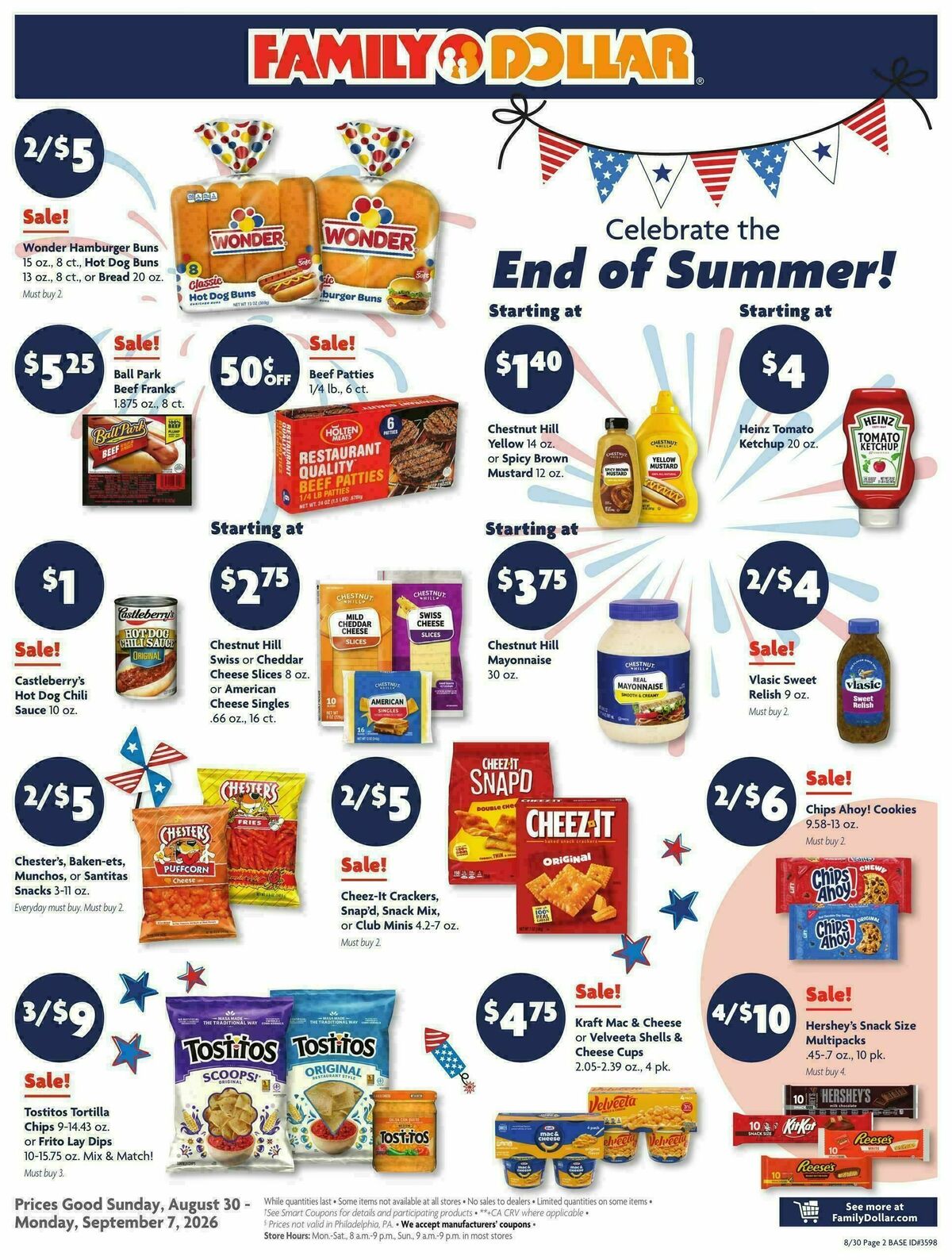 Family Dollar Weekly Ad from August 30