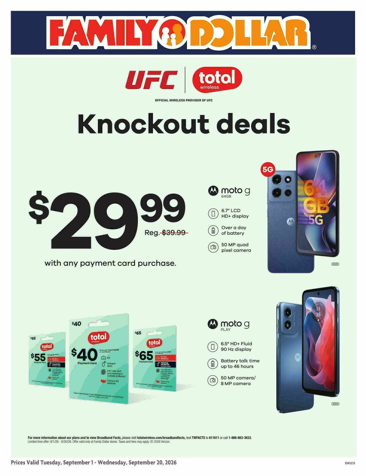 Family Dollar Phone Ad Weekly Ad from September 1