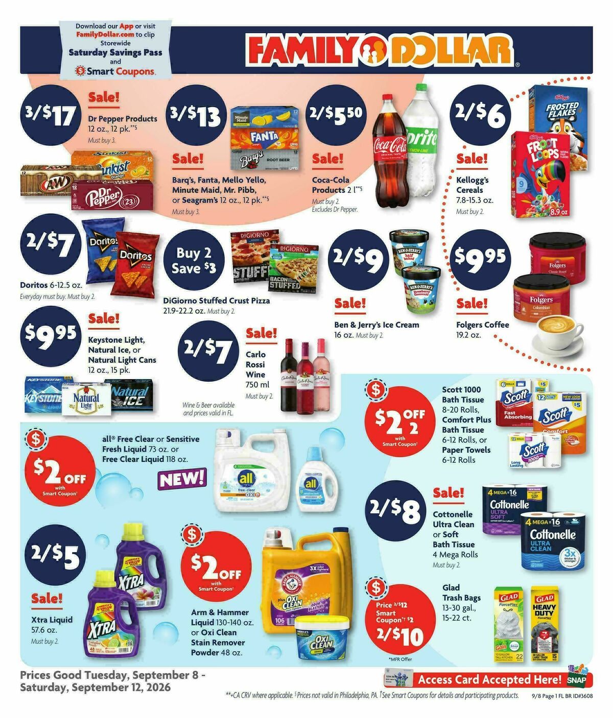 Family Dollar Weekly Ad from September 8