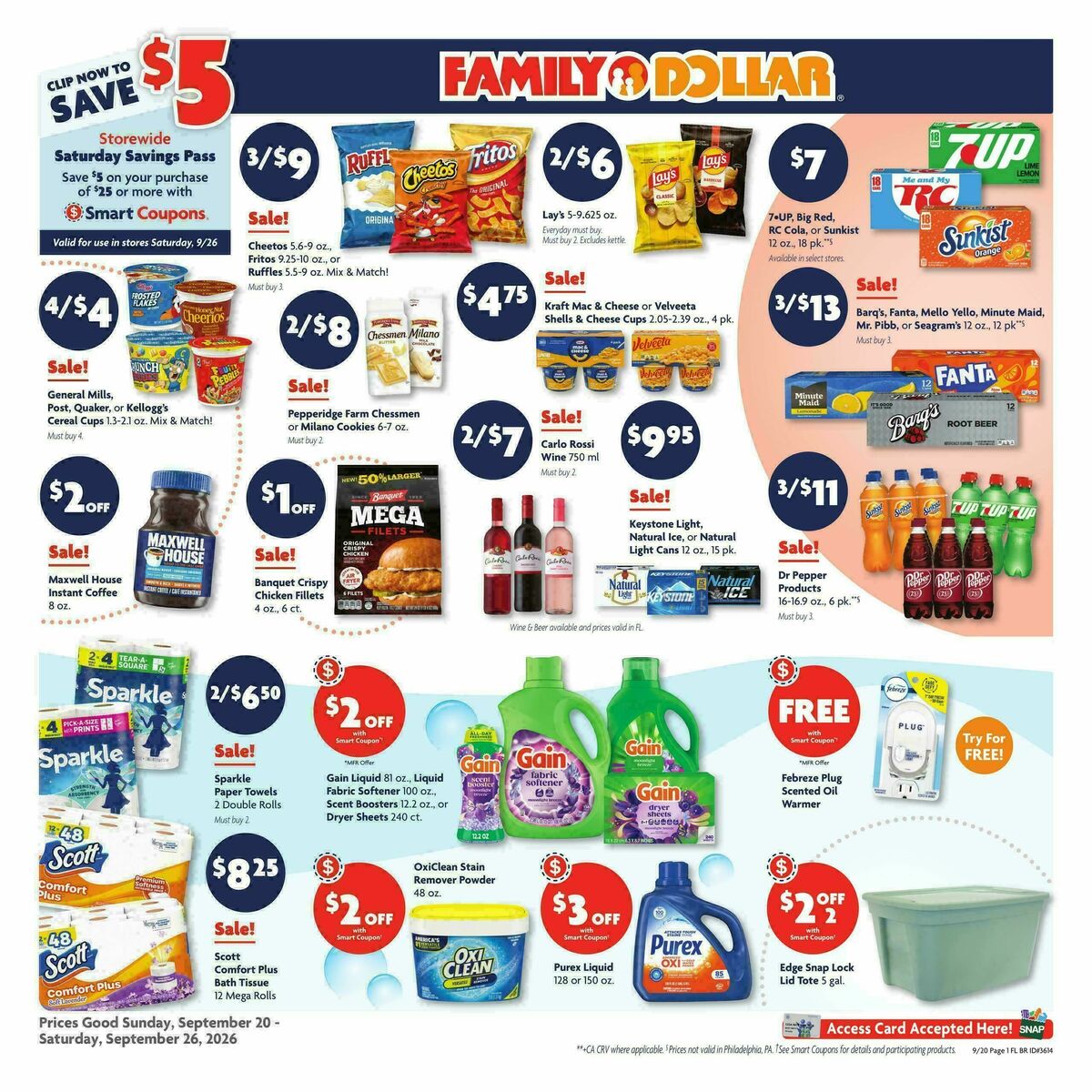 Family Dollar Weekly Ad from September 20
