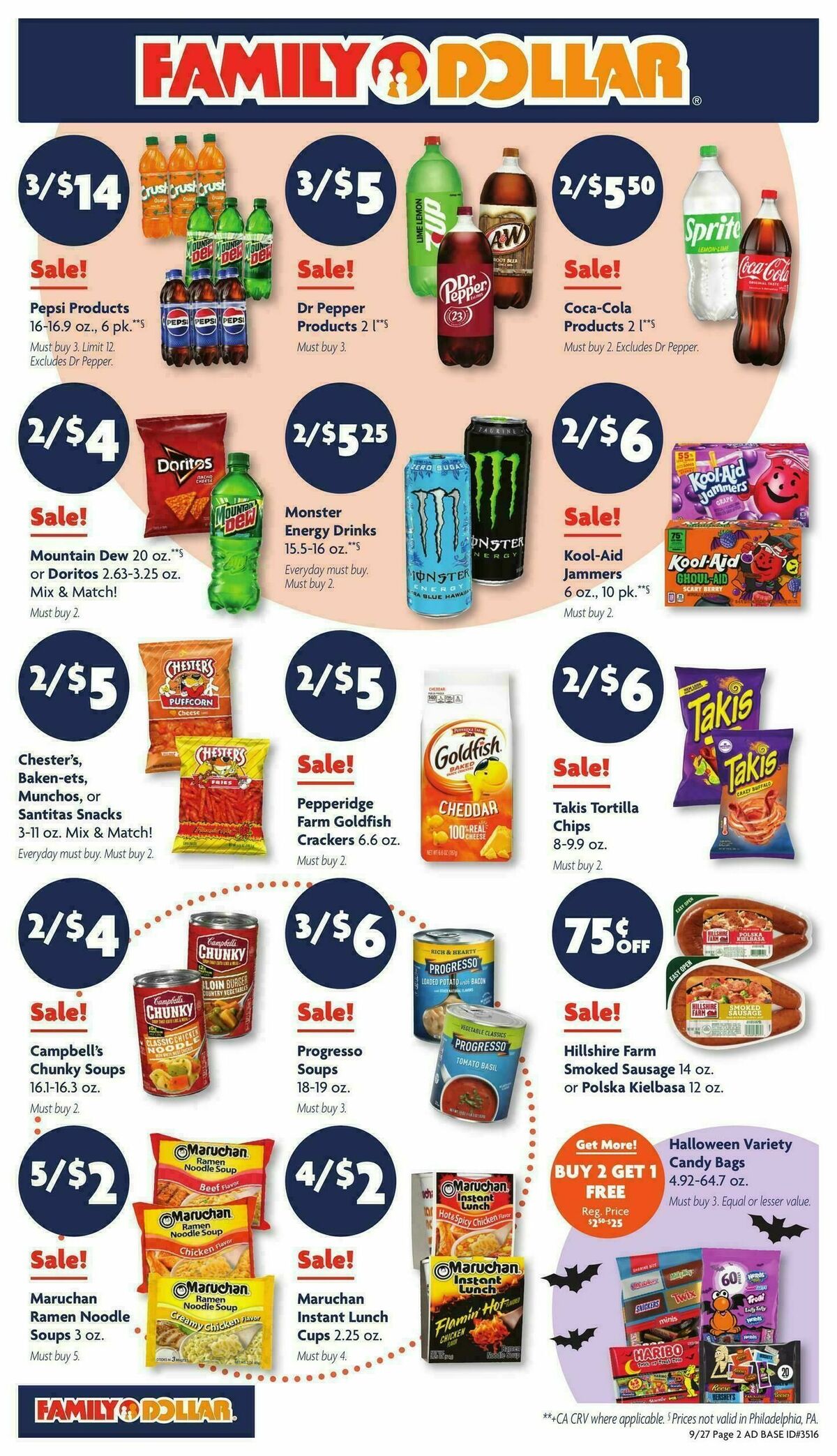 Family Dollar Weekly Ad from September 27