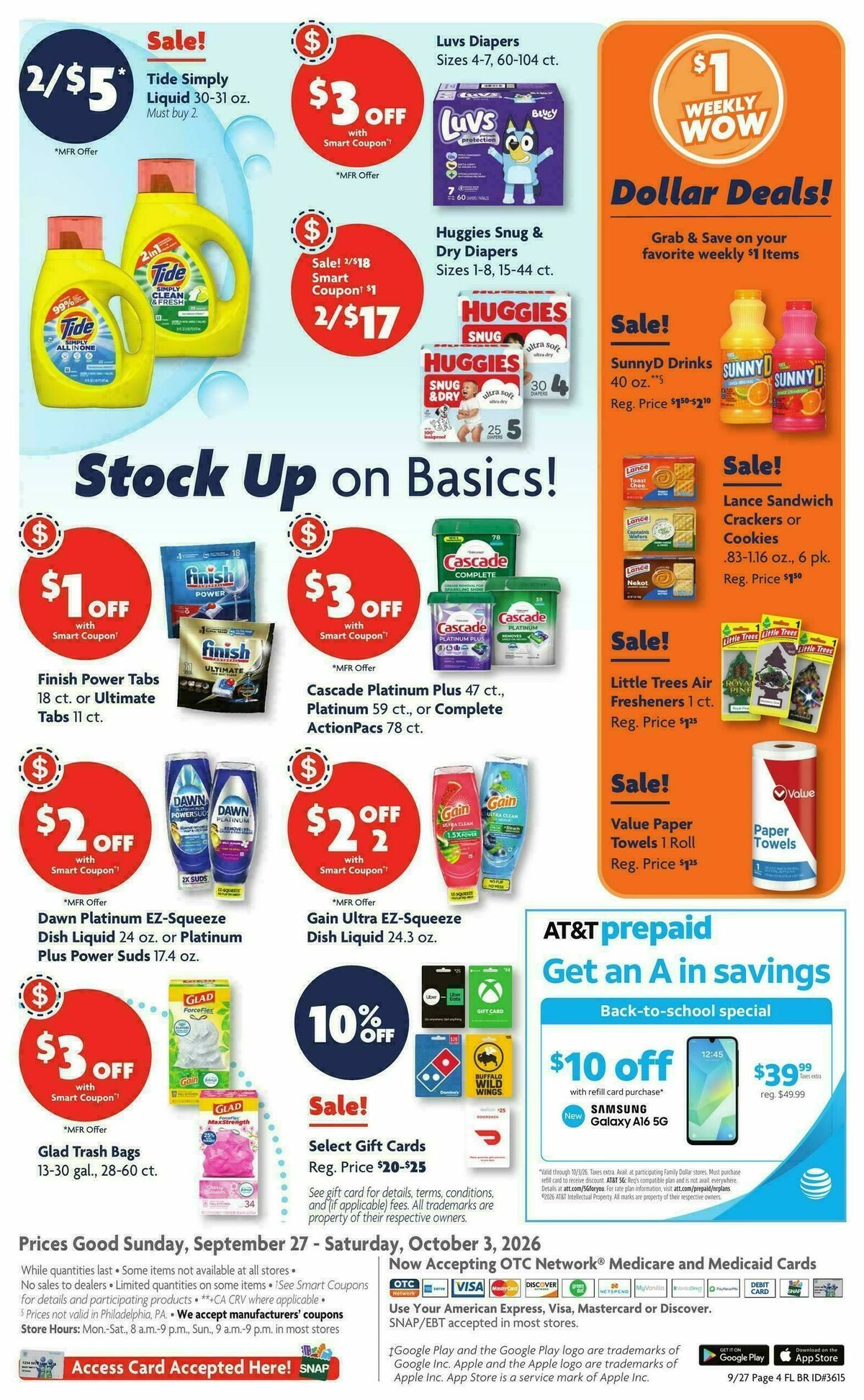 Family Dollar Weekly Ad from September 27