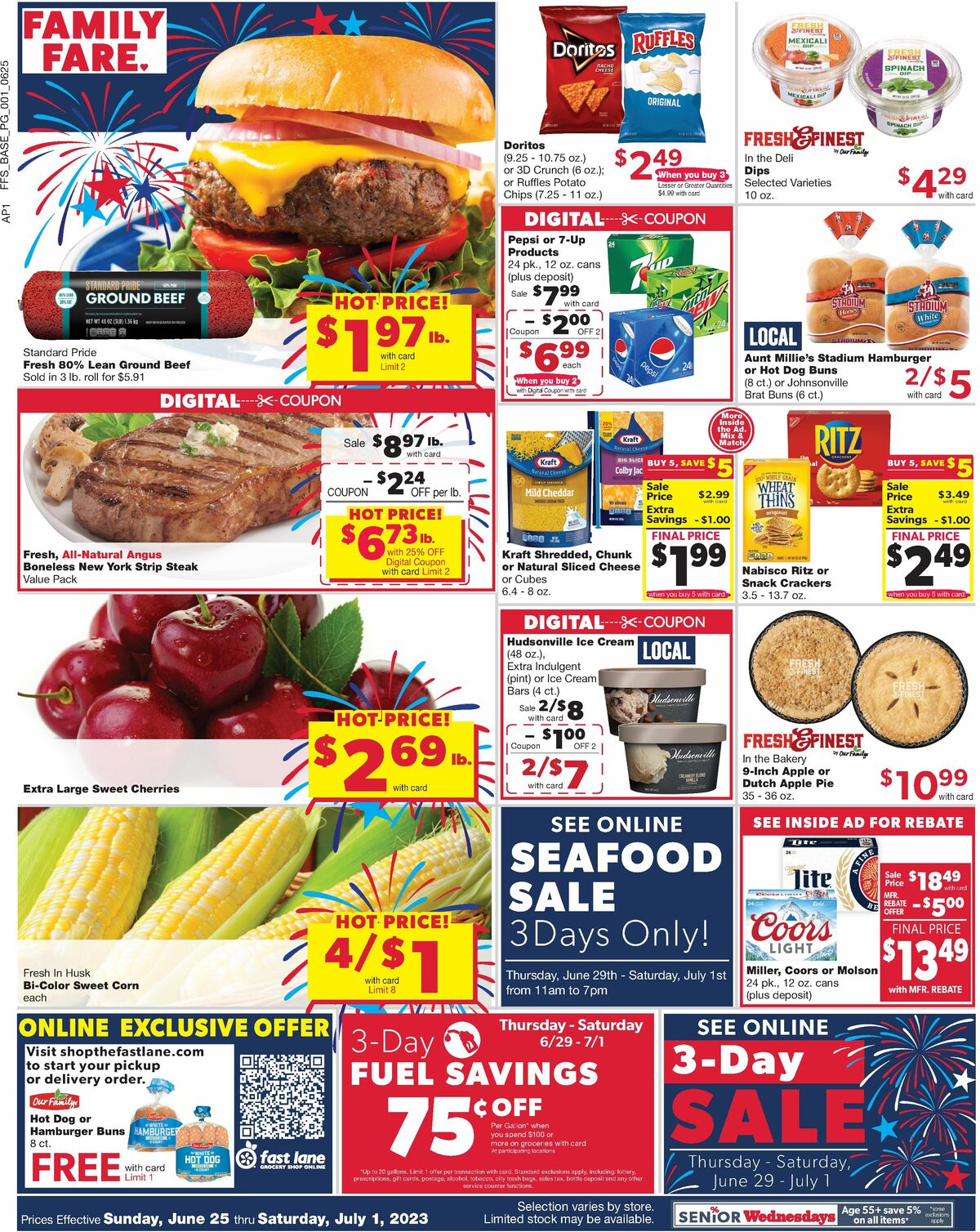 Family Fare Weekly Ad from June 25
