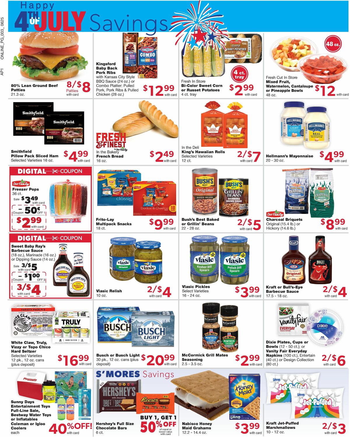 Family Fare Weekly Ad from June 25