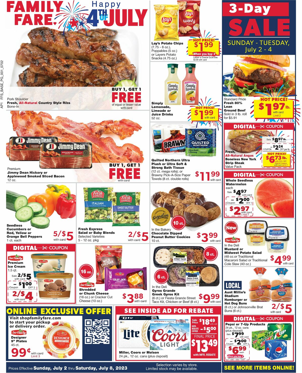 Family Fare Weekly Ad from July 2