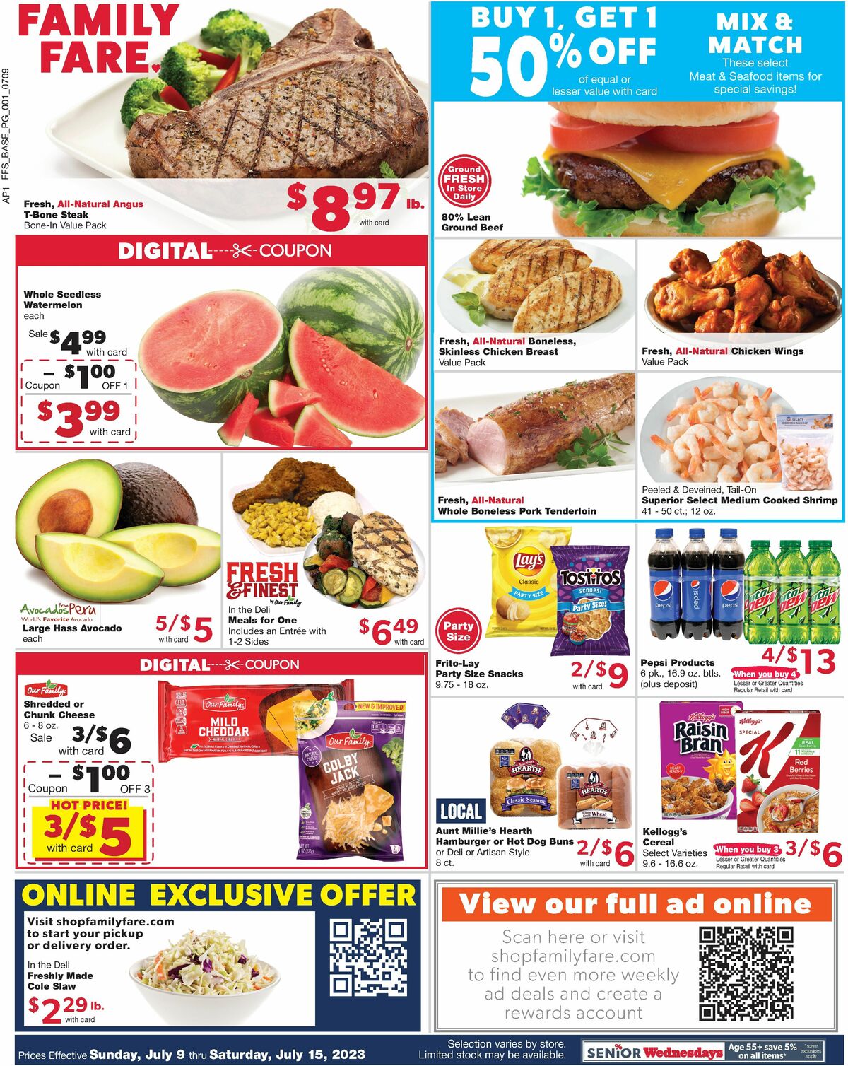 Family Fare Weekly Ad from July 9