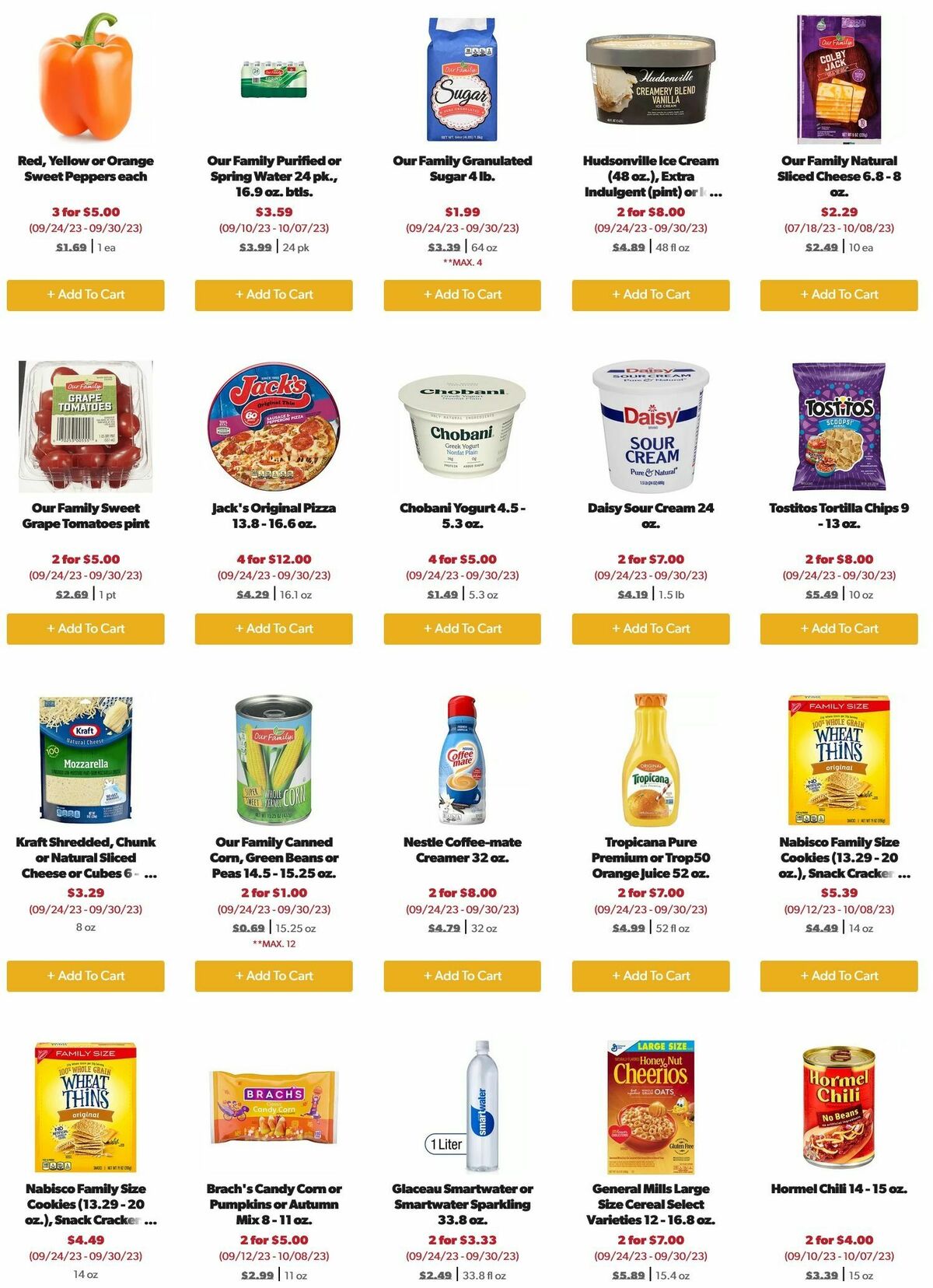 Family Fare Weekly Ad from September 24