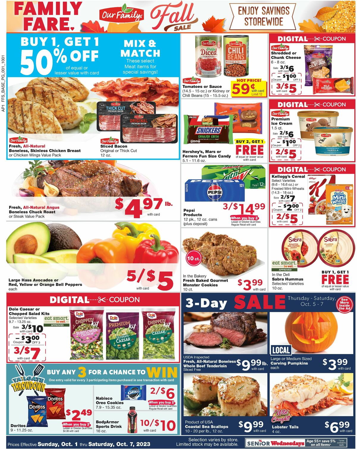 Family Fare Weekly Ad from October 1