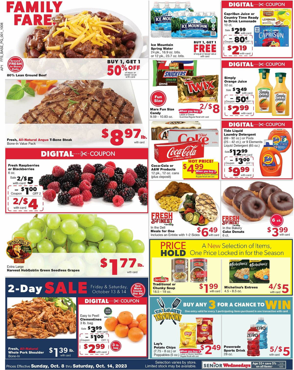 Family Fare Weekly Ad from October 8