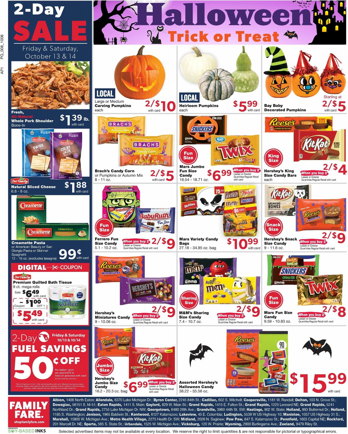 Family Fare Weekly Ad from October 8