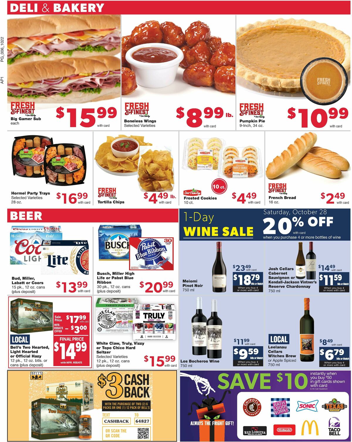 Family Fare Weekly Ad from October 22