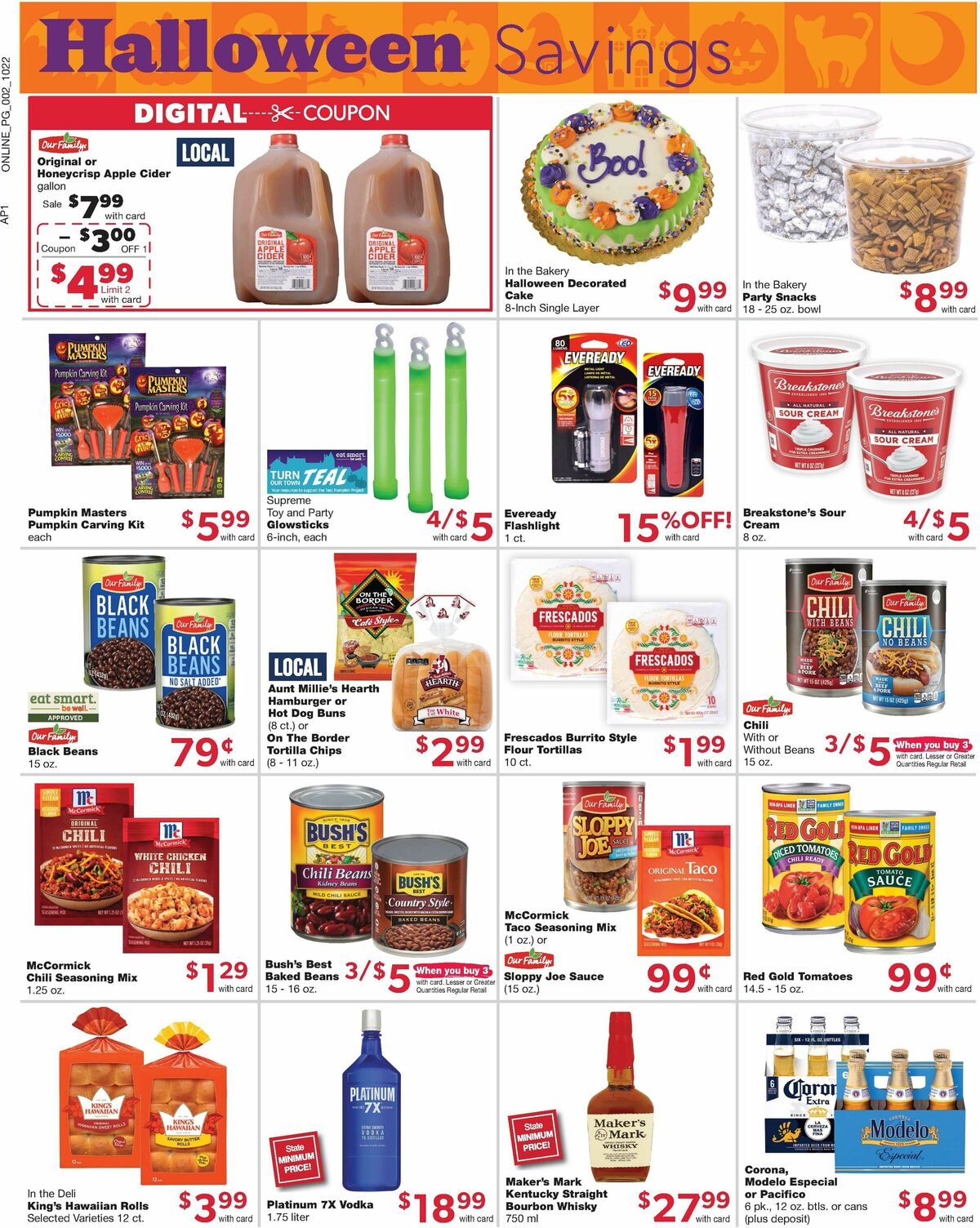 Family Fare Weekly Ad from October 22