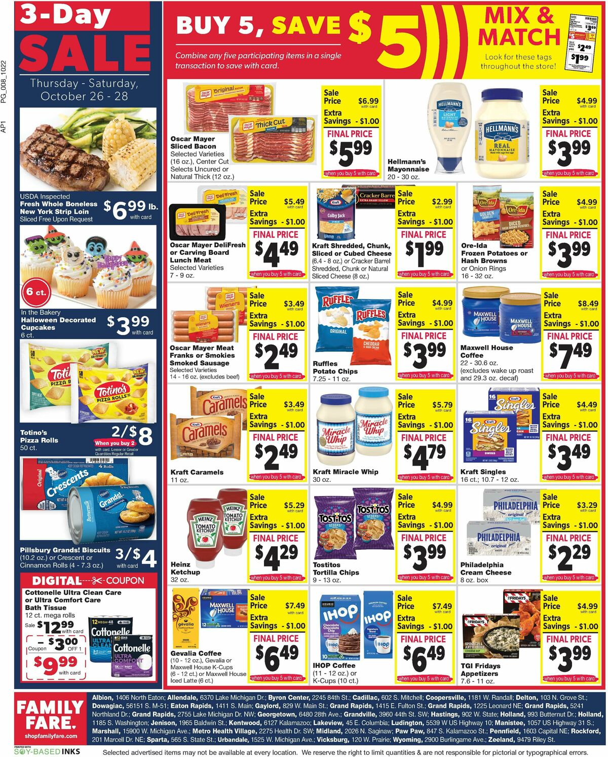Family Fare Weekly Ad from October 22