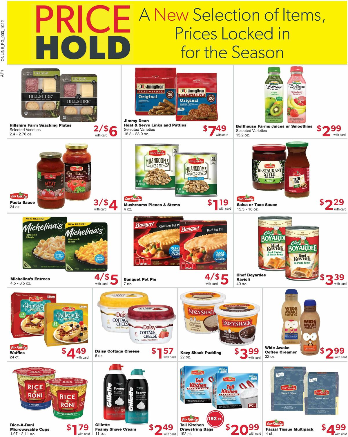Family Fare Weekly Ad from October 22