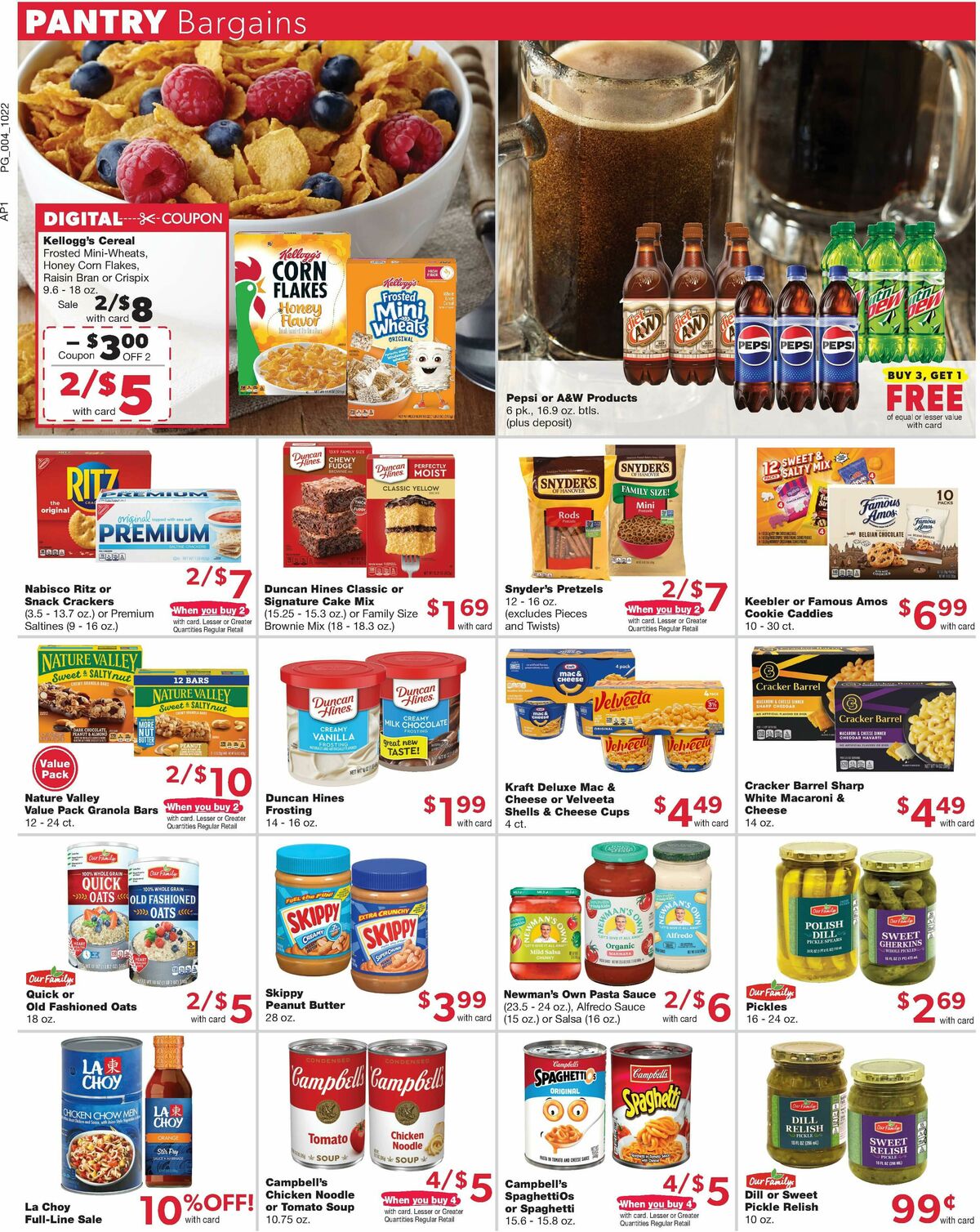 Family Fare Weekly Ad from October 22