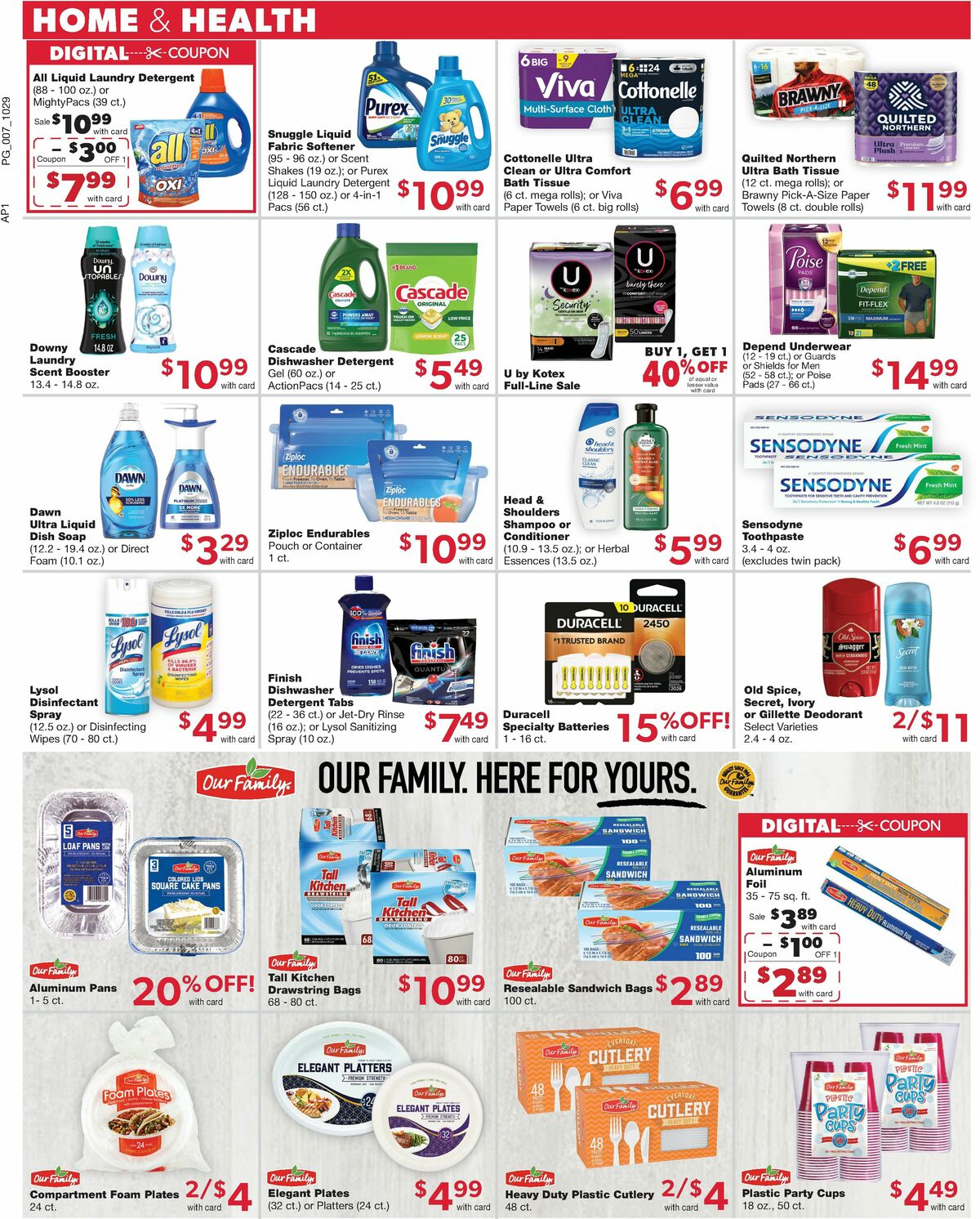 Family Fare Weekly Ad from October 29