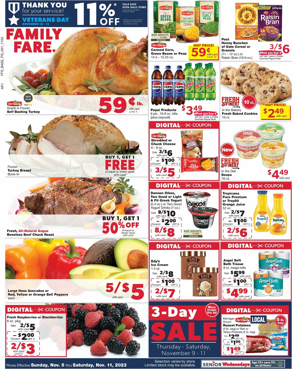 Family Fare Weekly Ad from November 5