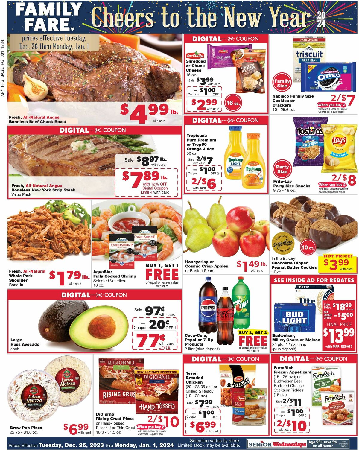 Family Fare Weekly Ad from December 25
