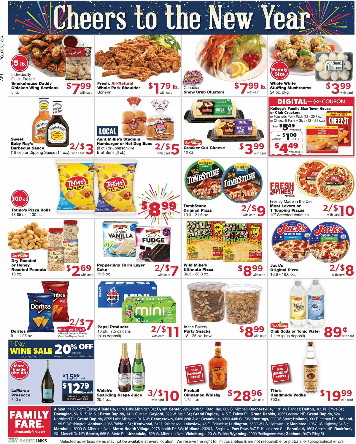 Family Fare Weekly Ad from December 25