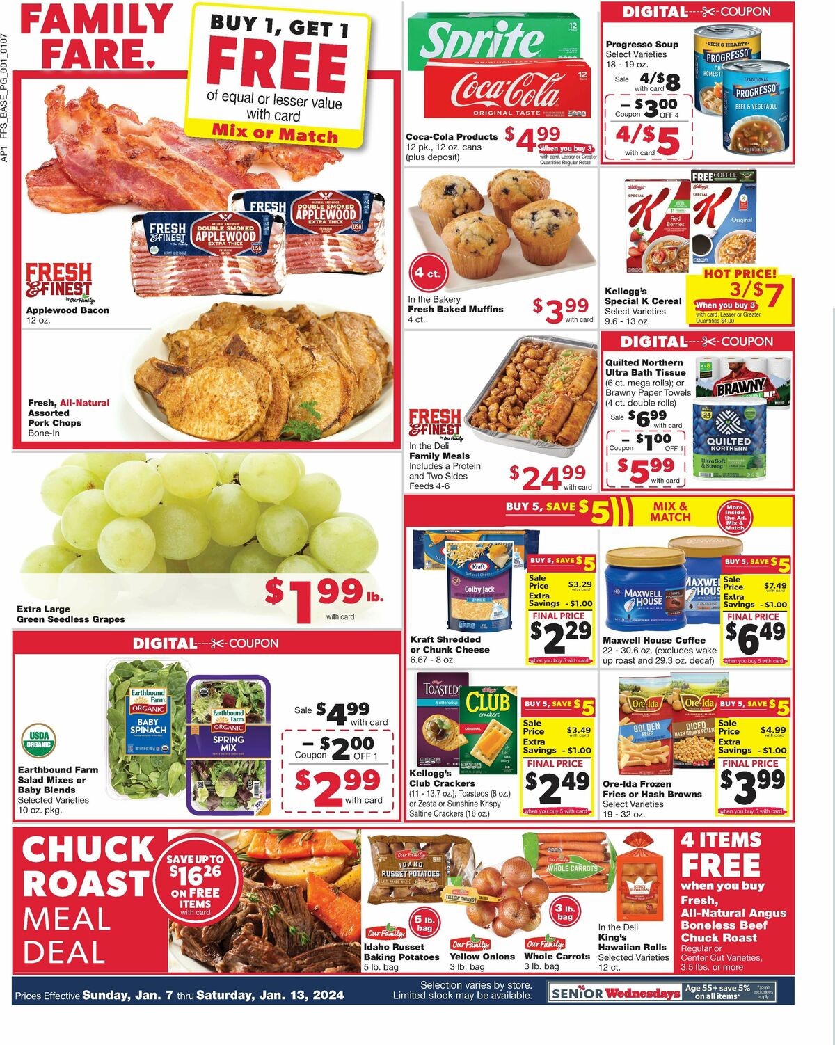 Family Fare Weekly Ad from January 7