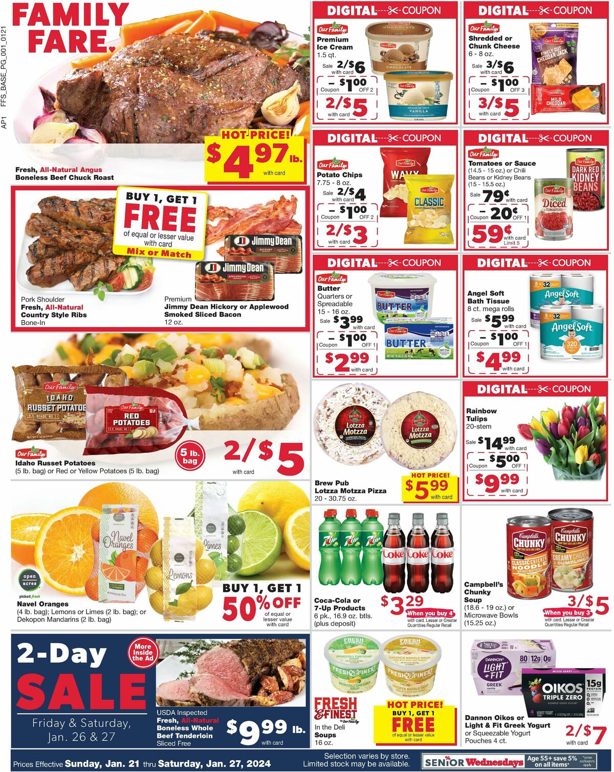 Family Fare Weekly Ad from January 21