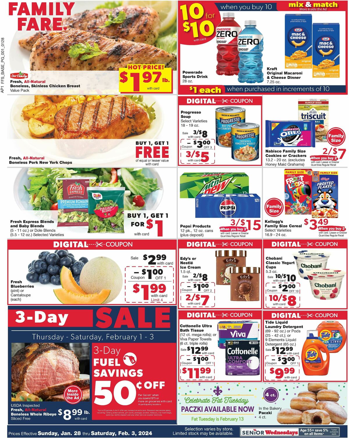 Family Fare Weekly Ad from January 28