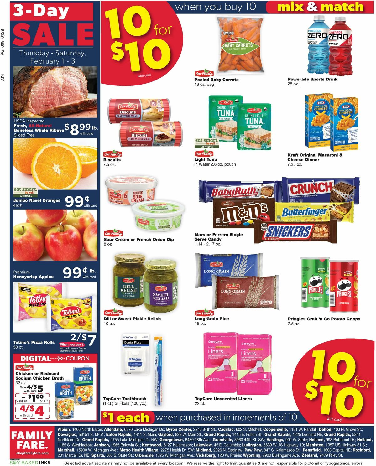Family Fare Weekly Ad from January 28