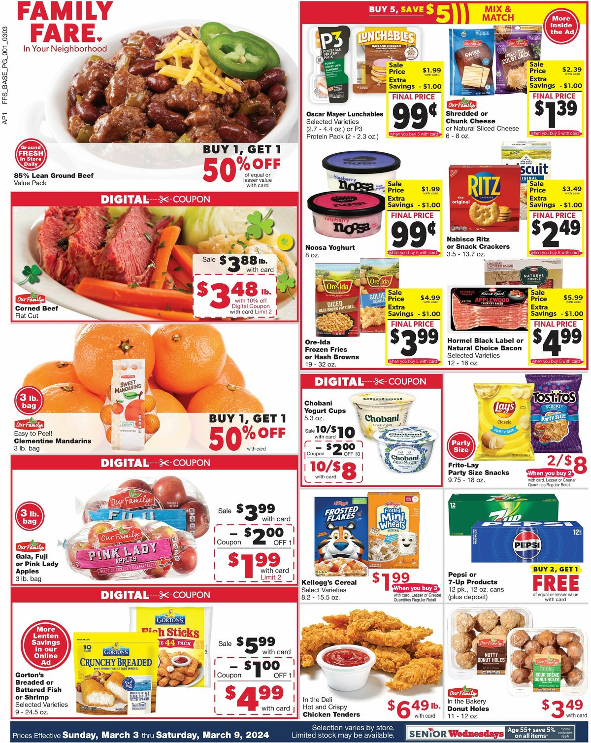 Family Fare Weekly Ad from March 3
