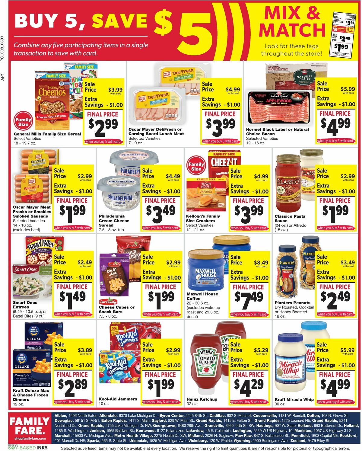 Family Fare Weekly Ad from March 3